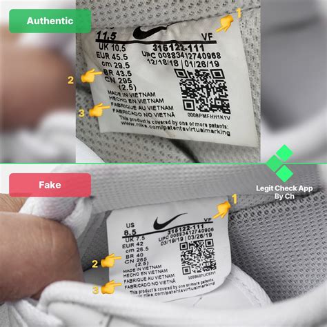 can the fake nike have same sku|how to identify a fake nike.